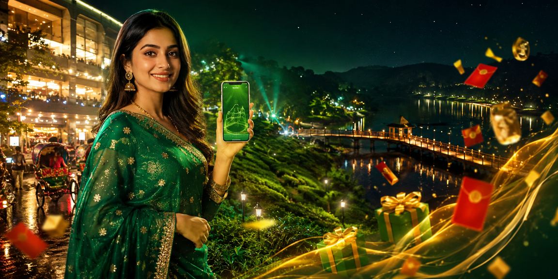 ঢাকার চা বাগানে রেড এনভেলপ জ্যাকপট বোনাস উপভোগ করছেন খেলোয়াড়